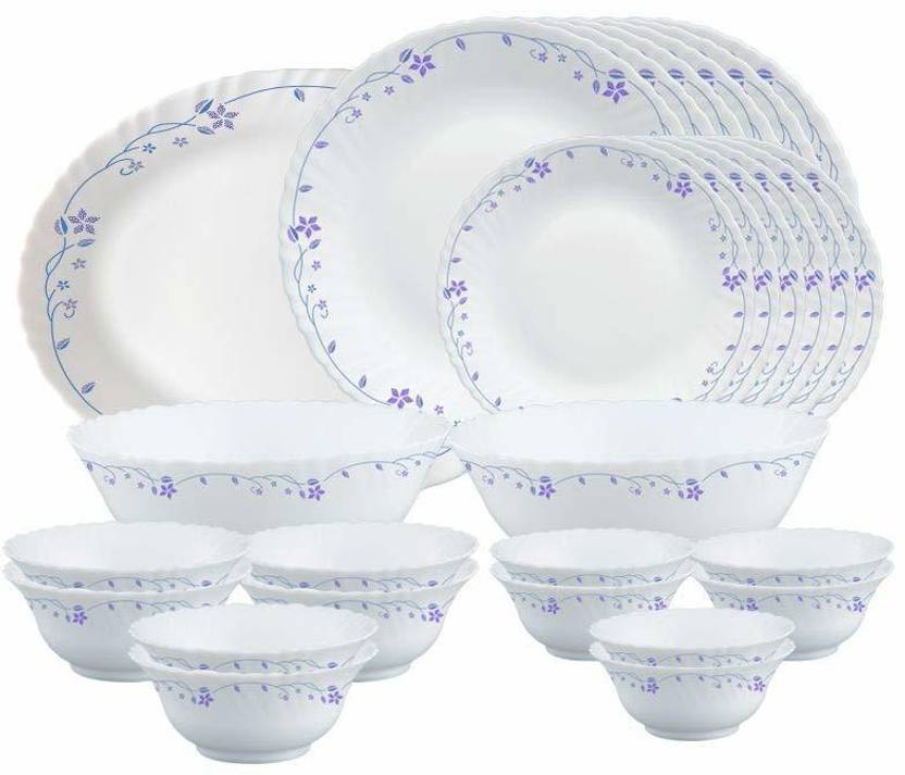 BOROSIL Pack of 44 Opalware Dinner Set Price in India Buy BOROSIL