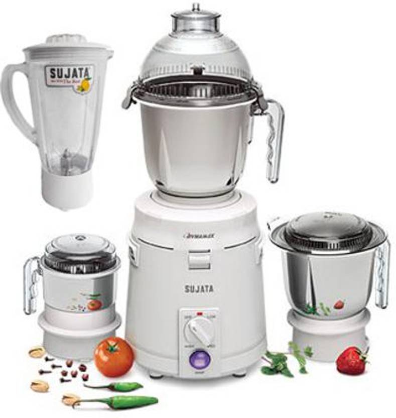 SUJATA by SUJATA dynamix Blender Plastic Jar 900 W Mixer Grinder (4