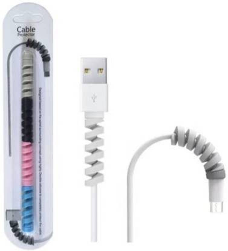 menaso 4 Pieces Multipurpose USB cable Protector, protect -Cell Phones cable Cable Protector Cable Protector