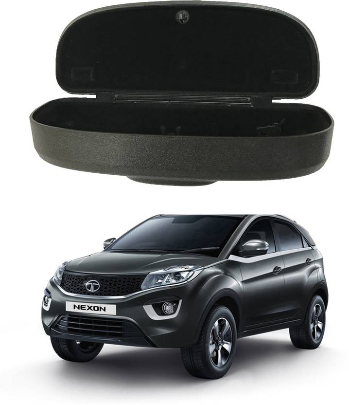 Oshotto Car Visor Sunglass Case Holder For Tata Nexon Black Car