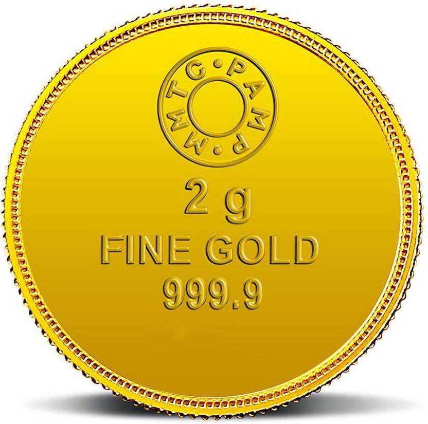 MMTCPAMP India Pvt Ltd Lotus 24 (9999) K 2 g Yellow Gold Coin Price in