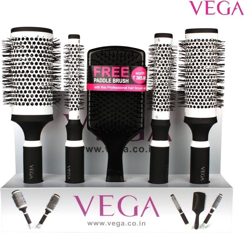 VEGA 5 in 1 Professional Curl Hair Brush Set (India's No.1 Hair Brush