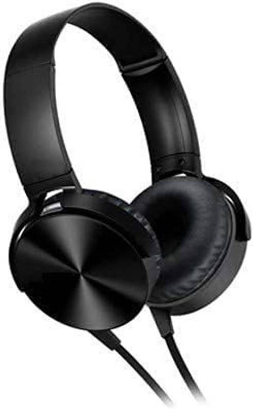 Extra Bass On Ear Headphone with Mic Wired Headphone Wired Headset