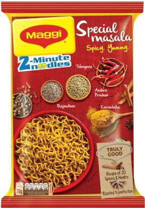 Maggi Minute Special Masala (70 g)*12 Instant Noodles