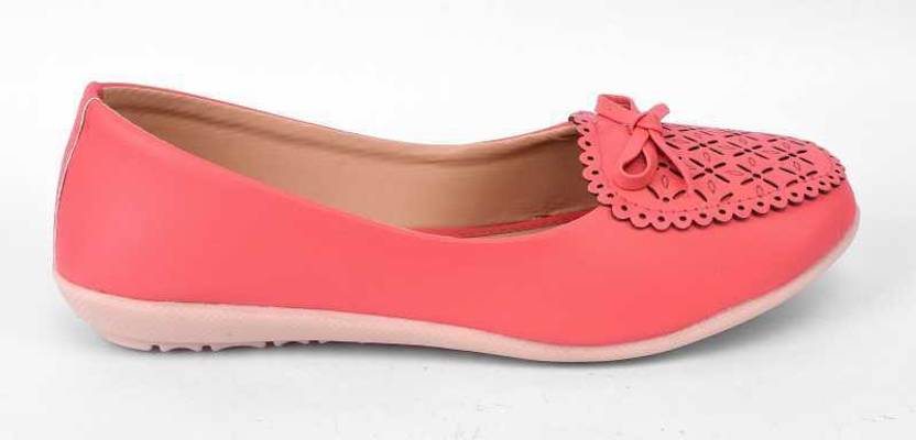 New Latest Design with Stylish Bellies For Women  (Pink)