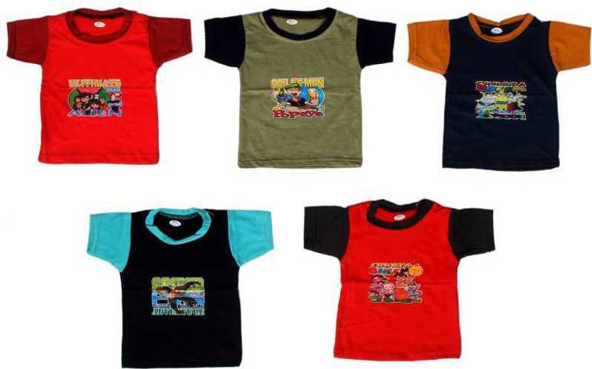 sauscony Boys & Girls Printed Pure Cotton Regular T Shirt