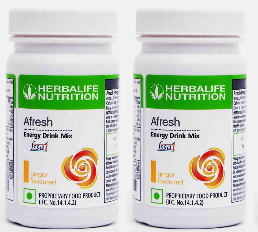 Herbalife Nutrition Afresh Energy Drink Mix Ginger Pack Of 2 Psc Energy