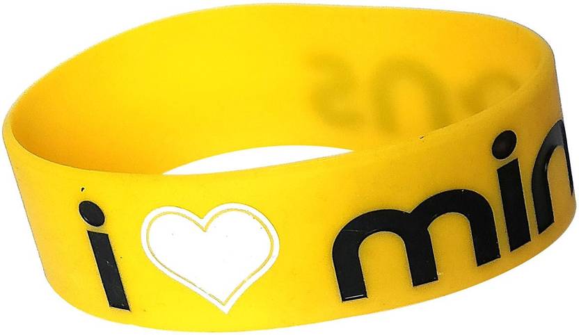 Meeko.com i love minion rubber wrist band Boys & Girls Wrist Band