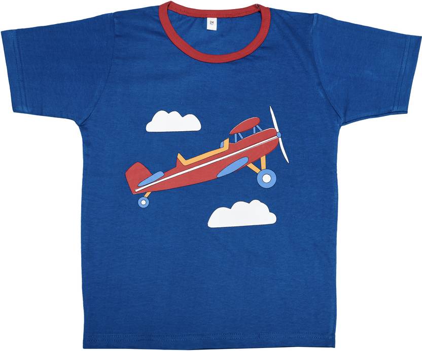 babeezworld Boys Printed Pure Cotton Regular T Shirt