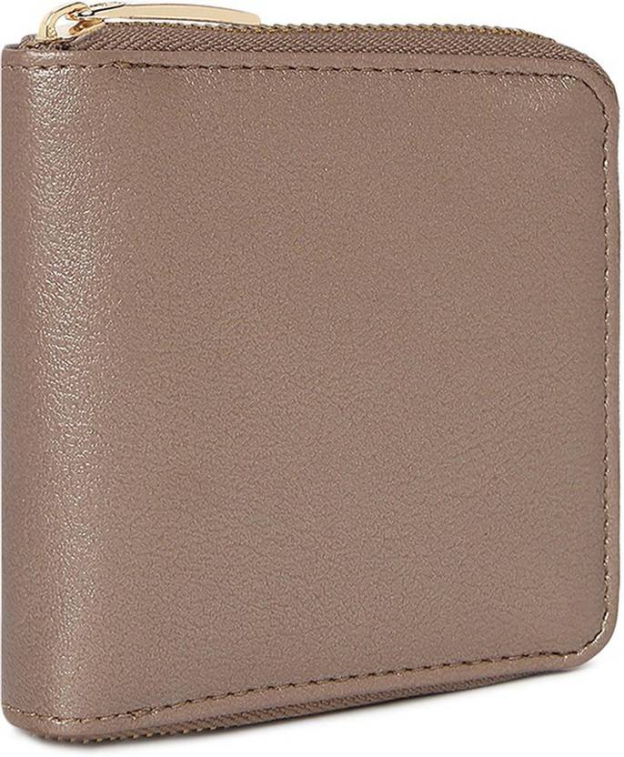 Women Casual Brown Artificial Leather RFID  Wallet - Regular Size  (4 Card Slots)