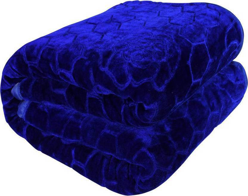 SPENTO Self Design Double Mink Blanket for Mild Winter Buy SPENTO