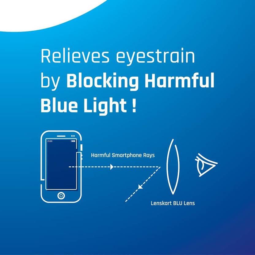 Full Rim Round Anti Glare & Blue Cut Computer Glass For Men & Women  (125 mm)