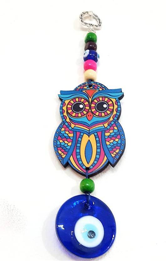 Shaktiyantra Evil Eye Nazar Suraksha Wall Hanging for Good Luck and money Decorative Showpiece  -  15 cm