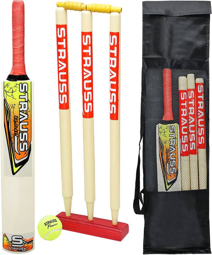 Strauss Popular Willow Cricket Bat (Size3) Cricket Kit Buy Strauss