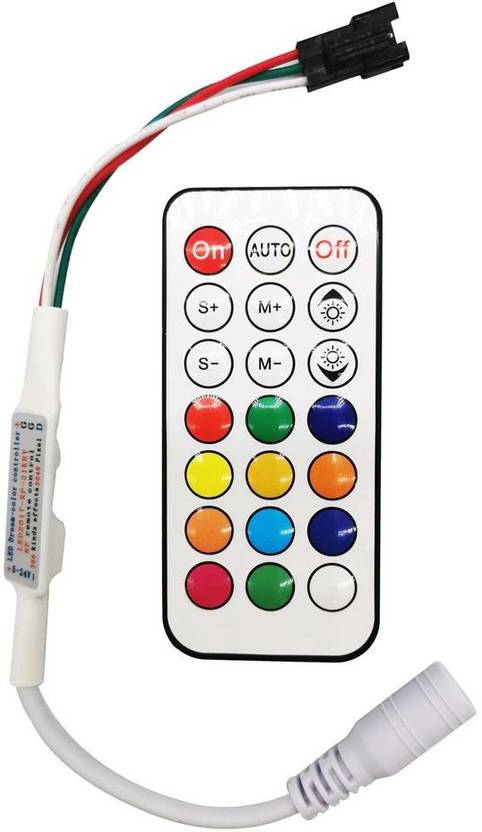 A1 Gadgets 21 Keys 5-24V RF Led Controller Mini Pixel Dimmer 3pin For WS2812B WS2811 WS2812