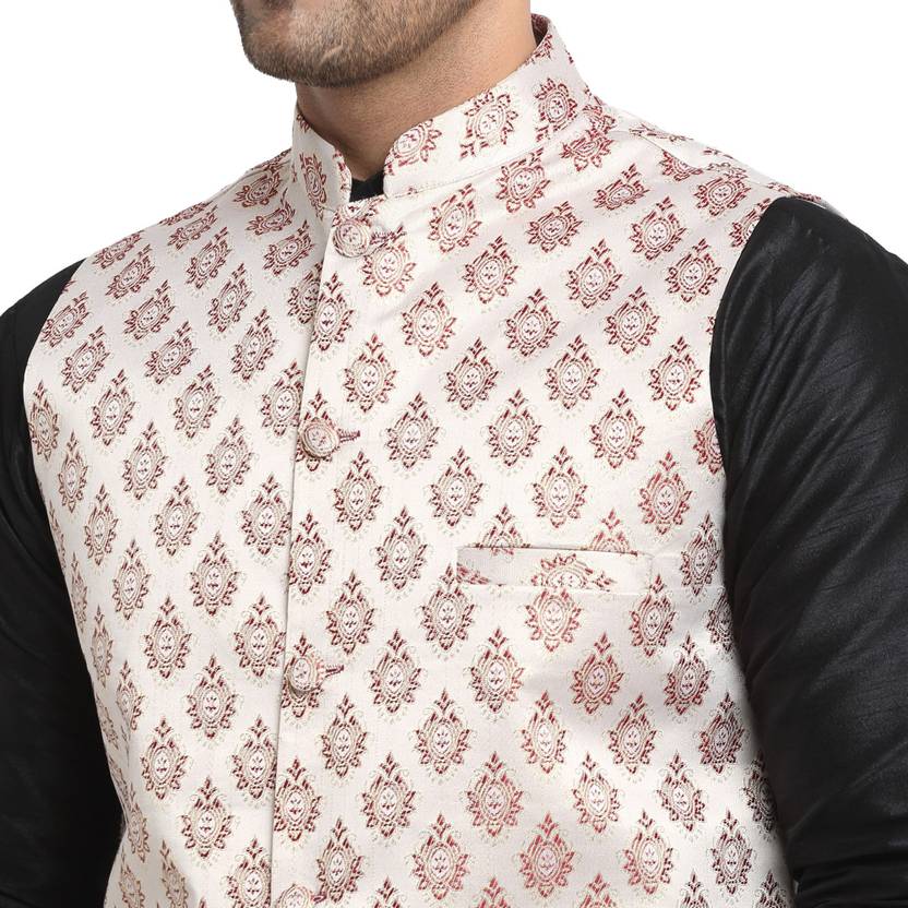 Men Printed Nehru Jacket