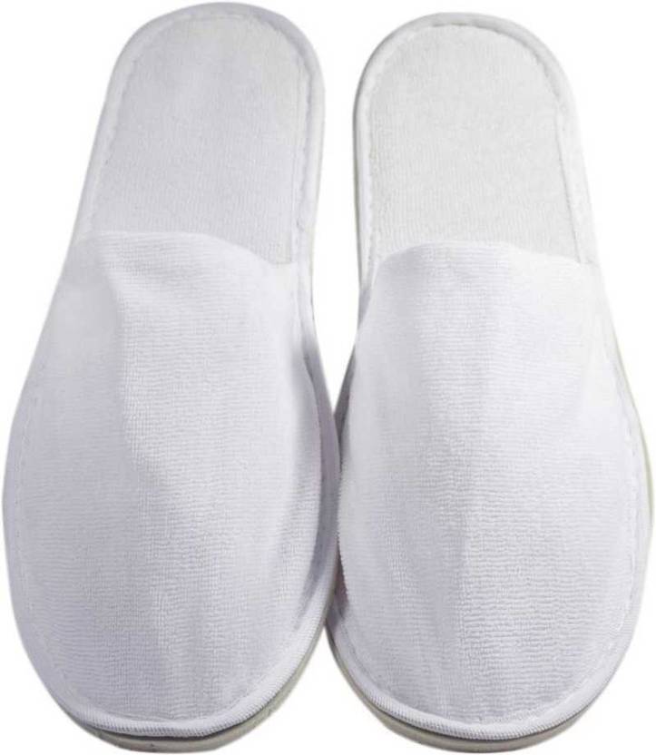 Stylewell Pack Of 4 Pair Free Size Cloth Disposable Slippers for Home/hotel/spa, Party Guest, Salons, Hotels, Hospitals and Home and Travel Airline For Women