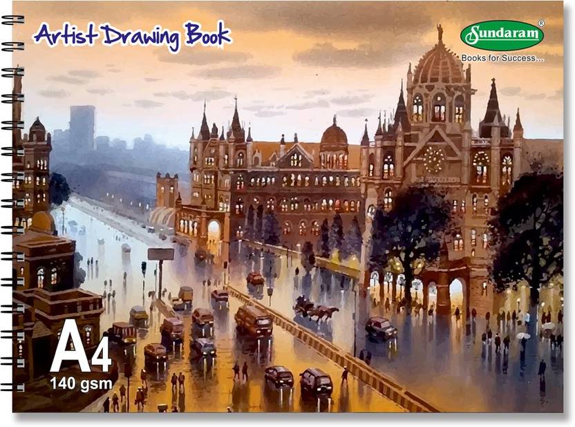 SUNDARAM Artist Drawing Book - 100 Pages (A4) - D-11 Sketch Pad Price ...