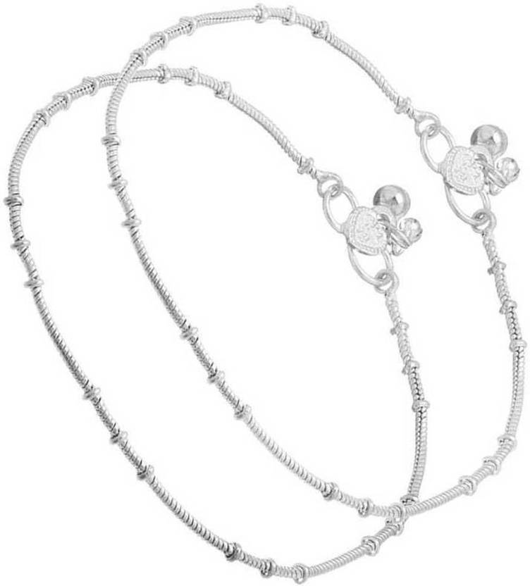 AANYACRYSTAL anklets for girls stylish single Stainless Steel Anklet