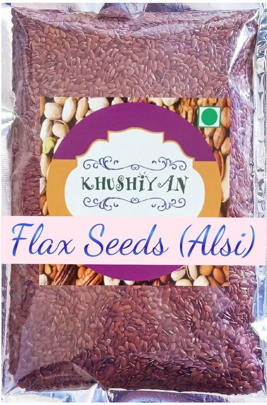 khushiyan Flax Seeds (Alsi) 1 Kg Brown Flax Seeds Price in India Buy