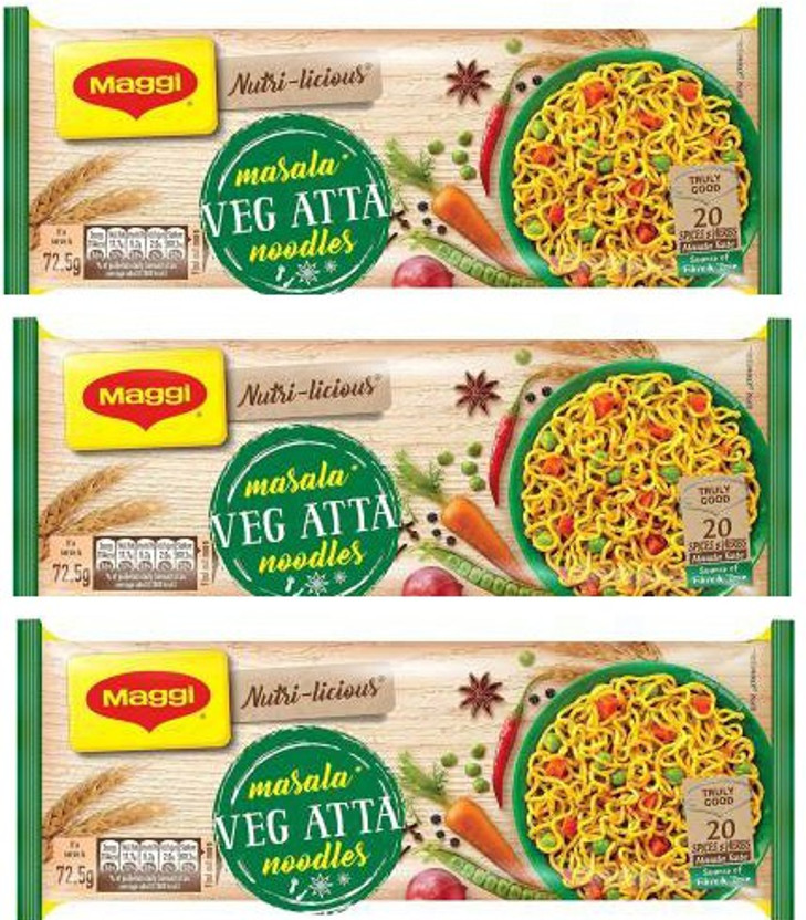 Maggi Nutri-licious Atta Masala Instant Noodles Vegetarian 870g