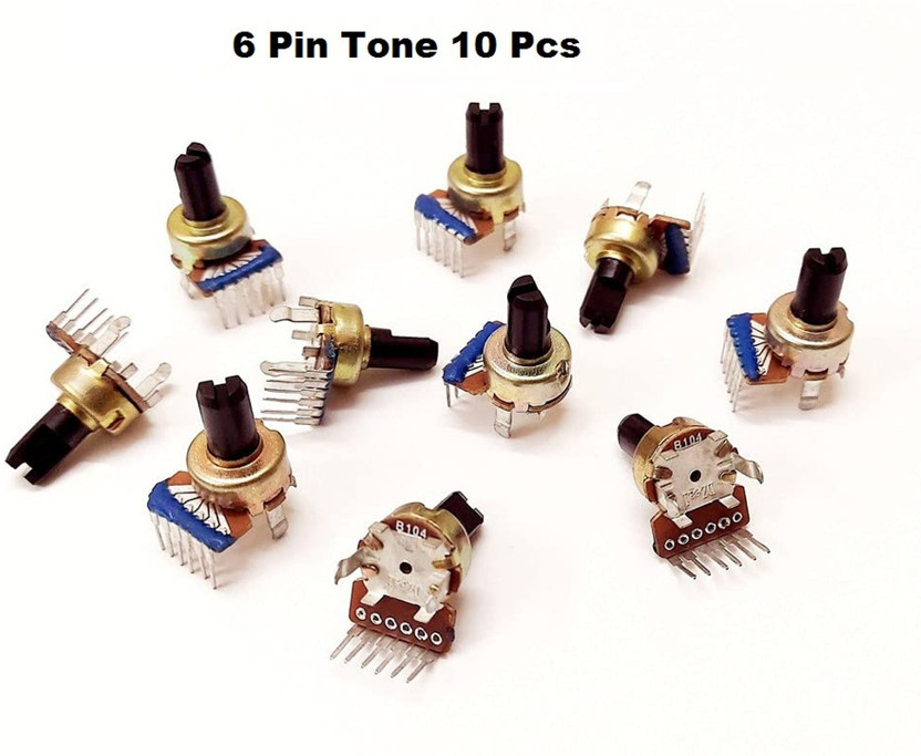 Alpha R-V38-100KA 100K Ohm Audio Taper Potentiometer, Panel Mount, 1/4 Watt