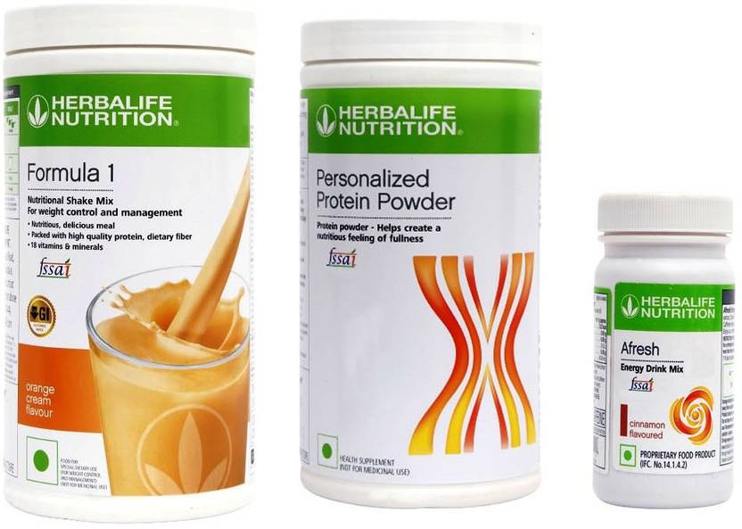 HERBALIFE Weight Loss Combo ( Formula 1 Nutritional Shake Mix Orange Flavor + Personalized