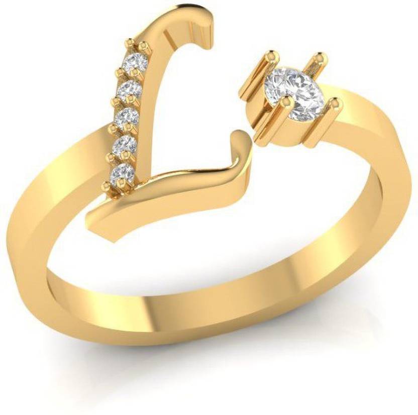 BELWICK Brass Diamond Gold Plated Ring