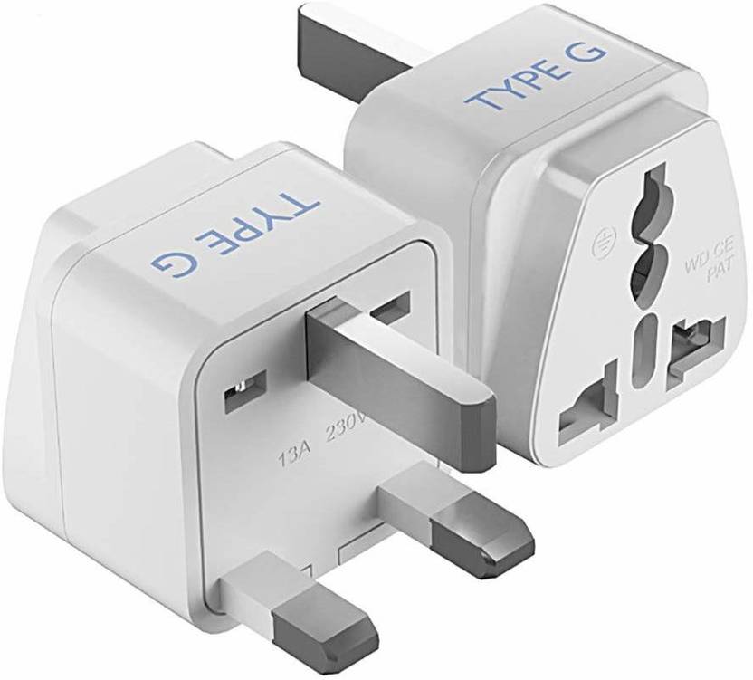 Ceptics India to UK, UAE, Hong Kong, Malaysia Type G Travel Plug CE