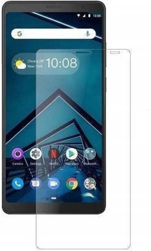 A-Allin1 Tempered Glass Guard for Lenovo V7 6.59inch, (Premium 3D Edge To Edge Full Glue Glass)