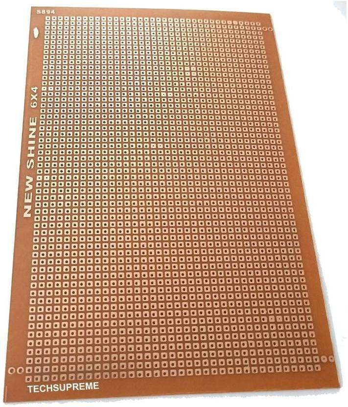 TechSupreme PCB Board single Side Strip Board 15X10 cm Soldering Trainer Electronic Components Electronic Hobby Kit