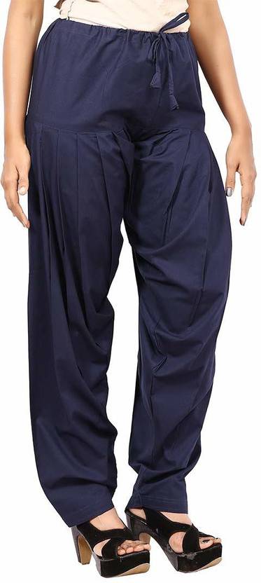 uganta Pure Cotton Solid Women ["Blue"] Salwar