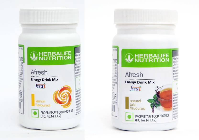 HERBALIFE Afresh Energy Drink Mix Lemon & Tulsi Flavor For Weight