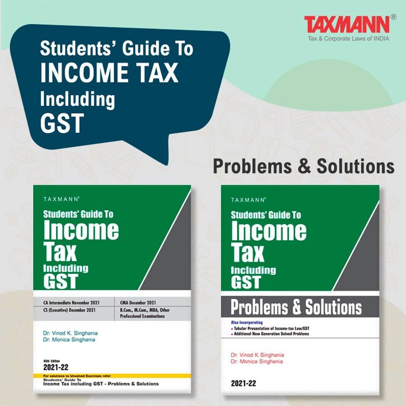 Taxmann's Combo For Students Guide To Tax Act Including GST