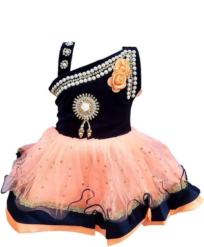 socho samjo Baby Girls Midi/Knee Length Festive/Wedding Dress
