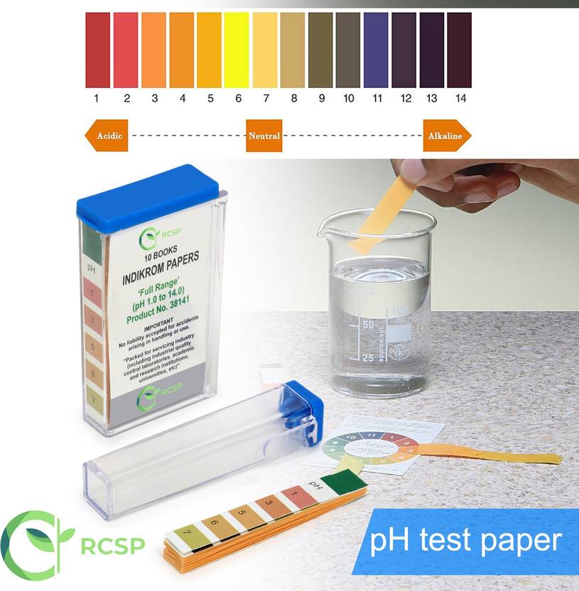 RCSP PH paper strip (INDIKROM PAPER) Ph Test Strip Price in India Buy