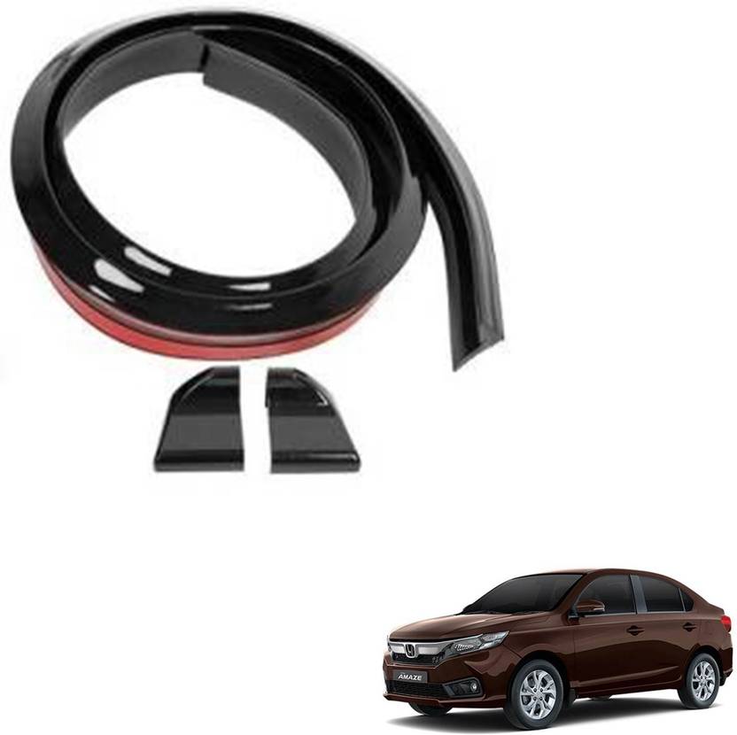 SEMAPHORE GLOSSY Black Trunk Spoiler Lip Kit Car Exterior Rear Spoiler PunchFree Installation