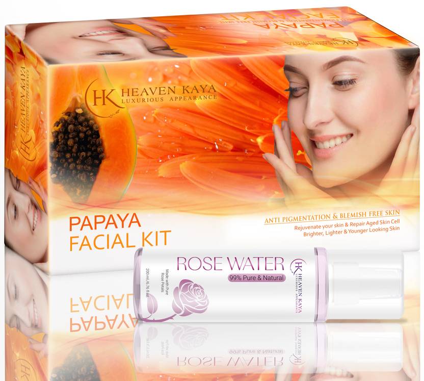 Heaven Kaya Papaya Facial Kit for Anti Pigmentation and Blemish Free