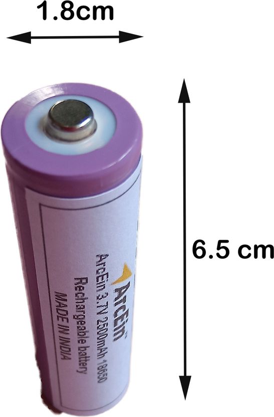 ArcEin 3.7V 2500mAh 18650 Rechargeable Lithium Ion - Image 2