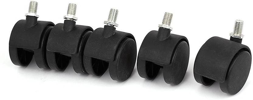 Binani Thread Type Castor Revolving Chair/Furniture Set of 5 Bar Stool Wheels Bar Stool Wheels