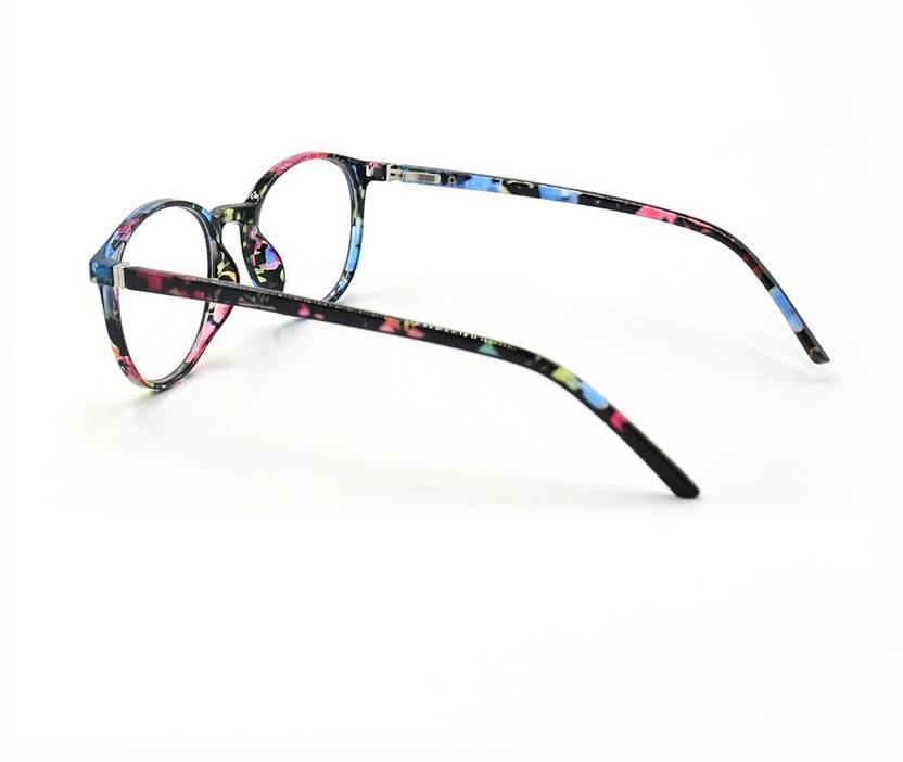 Full Rim Round Anti Glare & Blue Cut Computer Glass For Men & Women  (125 mm)