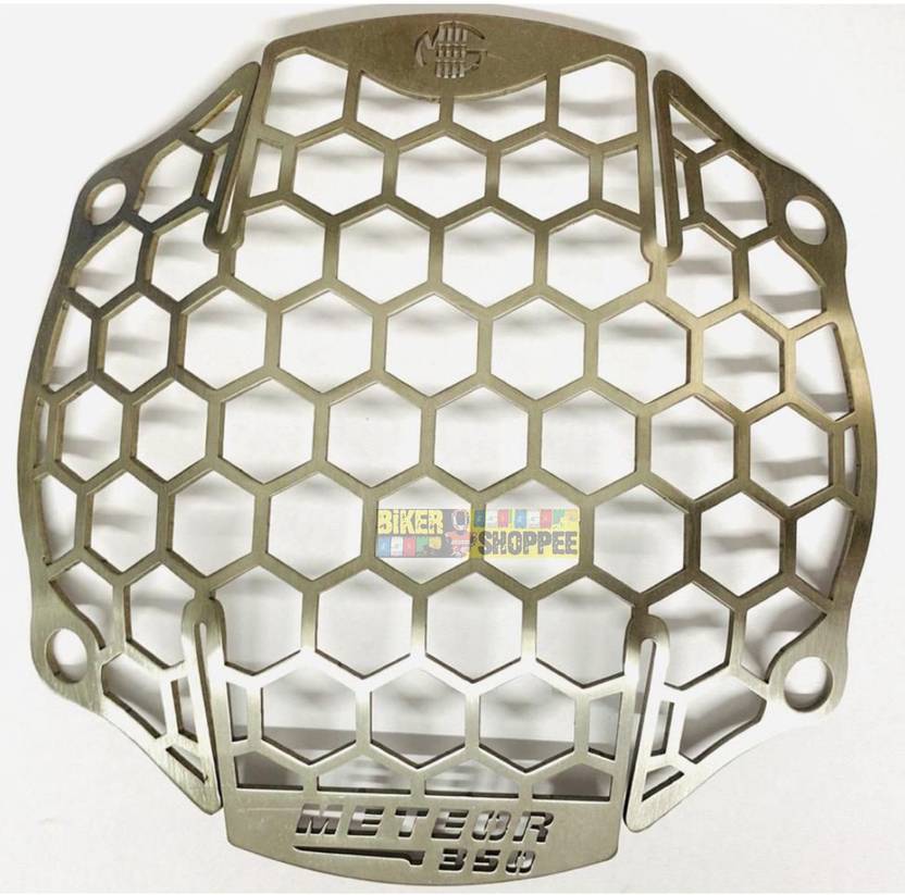 BIKER SHOPPEE ROYAL ENFIELD METEOR 350 HEXA HEADLIGHT GRILL Bike