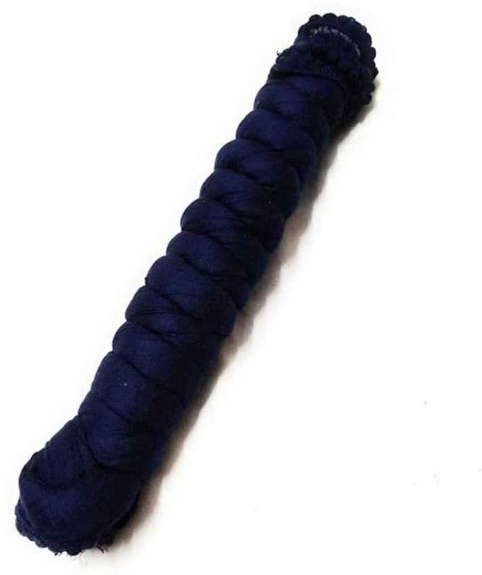 Hopedwell Pure Cotton Solid Dark Blue Women Dupatta
