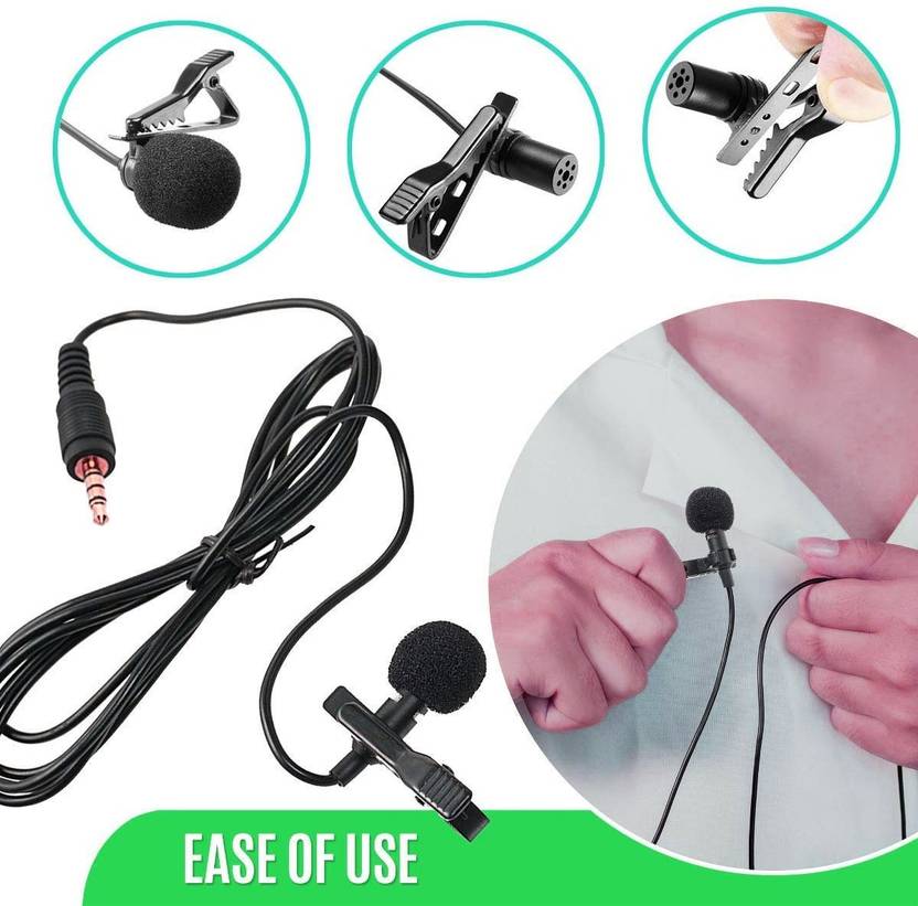POZUB New Arrival High Quality PZUB- Collar Microphone, comfortable Flexible Portable Collar Mic unidirectional head mic flexible 3.5mm Clip Collar Microphone Thunder wired mic plug & play condenser Lavalier microphone For Voice Recording, Music recording microphone, Pc, Laptop, Android Smartphones, DSLR Camera Microphone Gaming Sound Recording Studio Recording ,Teaching, And Making Videos for voice amplifier teachers presentations recording Microphone Microphone