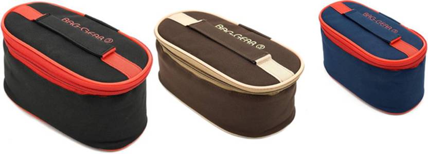 Flipkart.com | BAG GEAR Lunch Box Cover Waterproof Lunch Bag (Pack Of 3