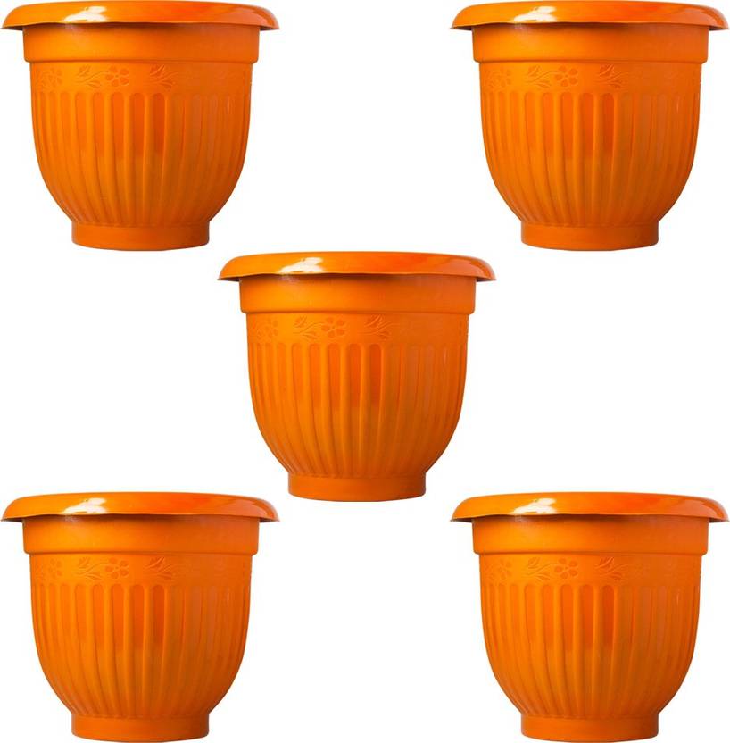 Ocean Mist Unbreakable Plastic Gamla for Indoor & Outdoor Planters