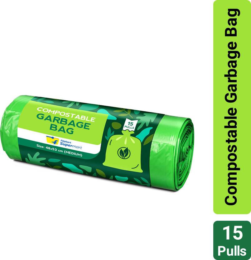 Flipkart Supermart Compostable Medium 15 Units Garbage Bag Price in