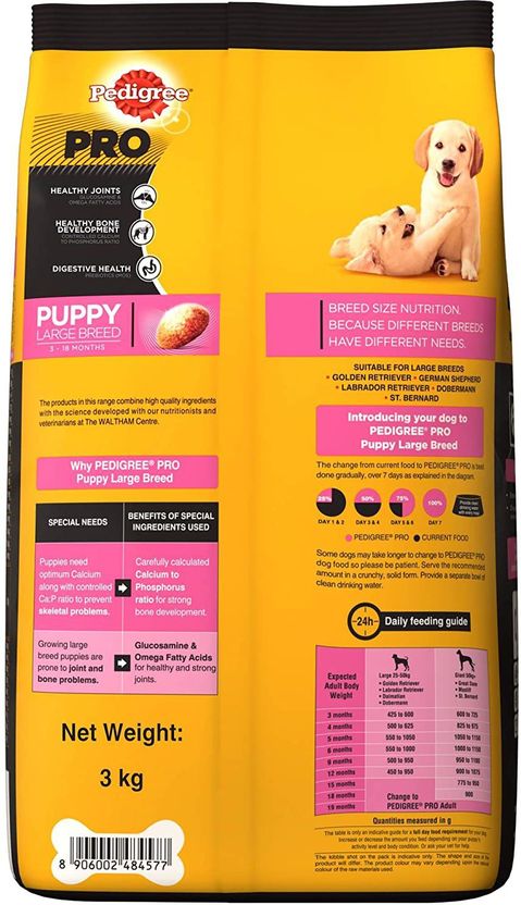PEDIGREE PRO Expert Nutrition for Large Breed Puppy 3-18 months 3 kg - Image 2