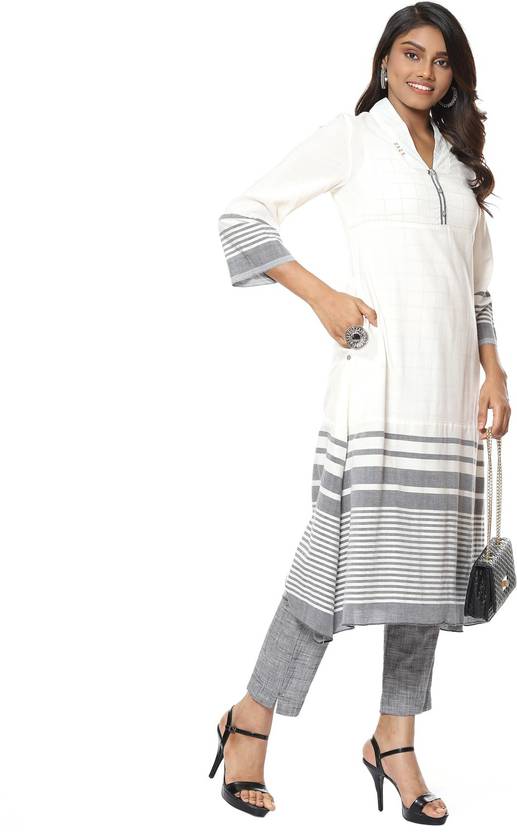 BIBA Solid Kurta, Trouser/Pant & Dupatta Set - Buy BIBA Solid Kurta ...