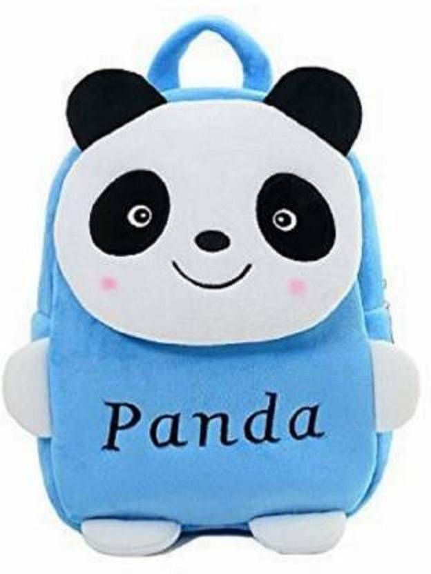 NRHUB panda school backpack 14 inch velvet/nursery Plush school Bag, backpack, fabric material school bag School Bag (10L)ARJ School Bag (Pink, 8 L) Plush Bag Plush Bag